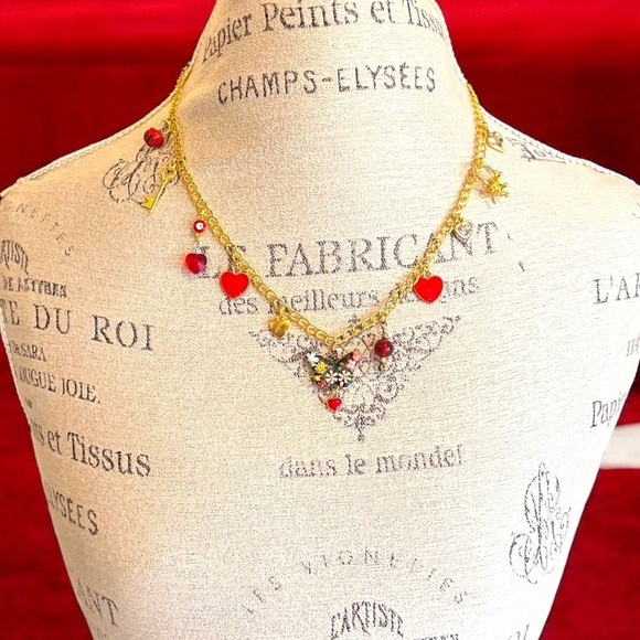 Charm necklace. Unique and one of a kind. Layering. 22” inches Perfect gift - Picture 5 of 15